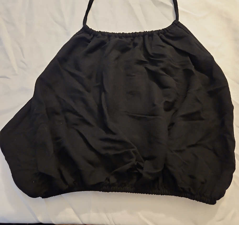Zara Black Relaxed Asymmetrical Camisole